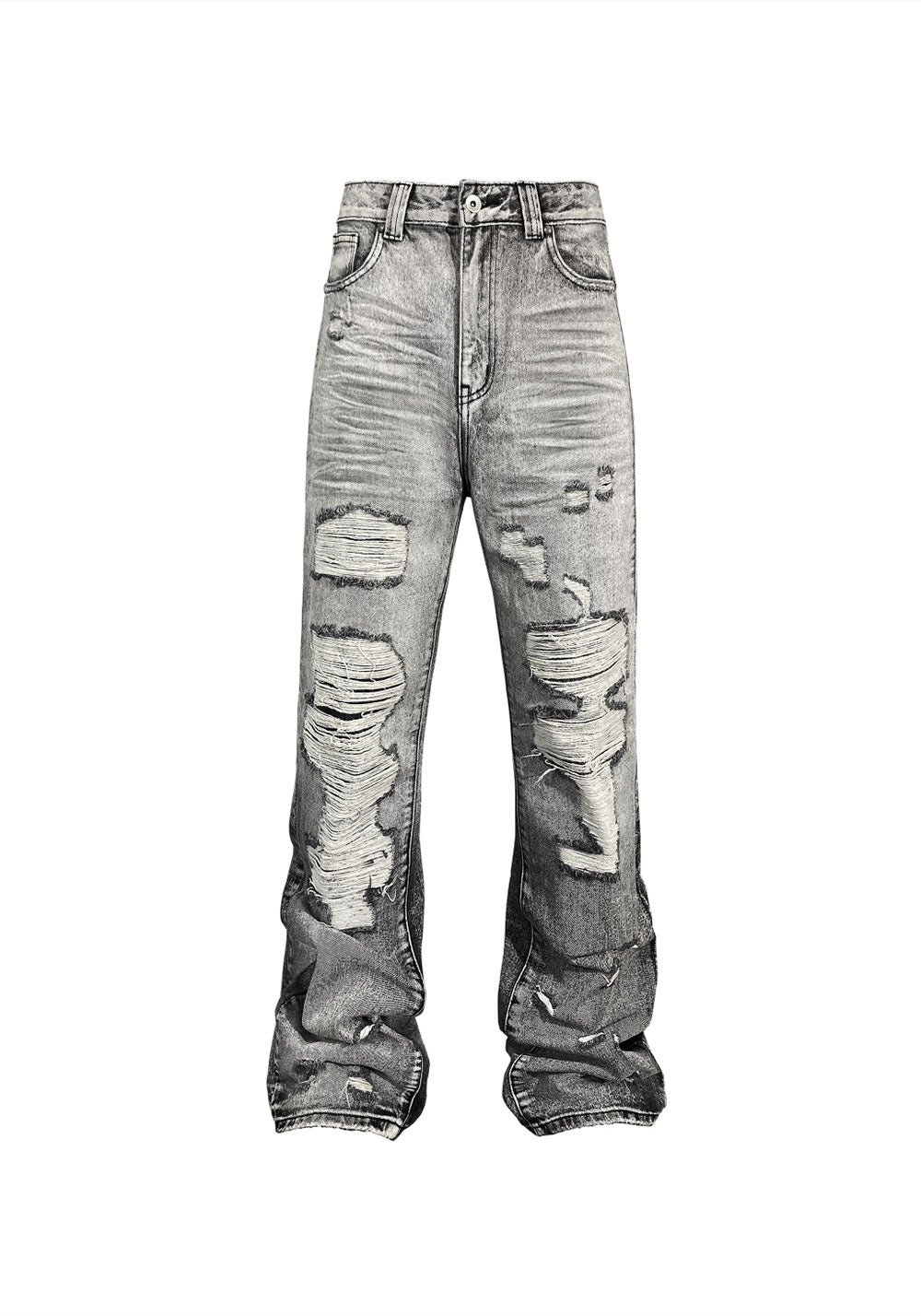 White Lime Plaster Washed Distressed Jeans - PSYLOS 1, White Lime Plaster Washed Distressed Jeans, Jeans, TecNineGroup, PSYLOS 1